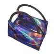 thumbnail image 5 of Vsdgher Starry Sky Turtle Print Insulated Reusable Bags with Sturdy Zipper and Handles, Foldable Totes for Hot or Cold Food Bring or Delivery, 5 of 8