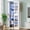 White, variant on Fnova 66.93" Bookcase with Doors, 8 Tier Storage Cabinet with LED Lights for Living Room, Bedroom, Study, White