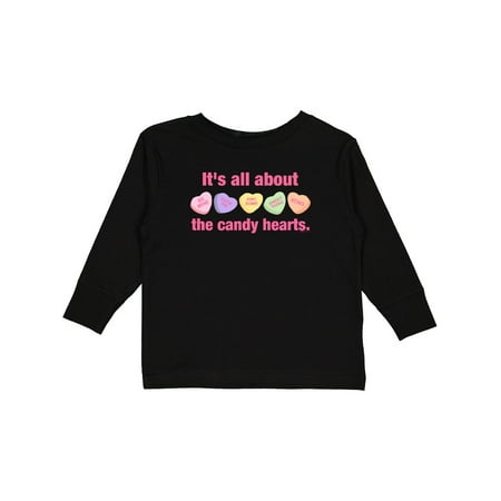 

Inktastic Candy Hearts II Gift Toddler Toddler Girl Long Sleeve T-Shirt