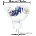 thumbnail image 2 of Anyray A1883Y (3-Pack) 35 Watt MR16 FMW 12V 35W Halogen Flood Light Bulbs 35Watts 12-Volts, 2 of 2