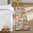 thumbnail image 3 of Yayeee Runner Rug for Bedroom 2'x6' Machine Washable Hallway Non Slip Mat, Vibrant Flowers Pattern, 3 of 8