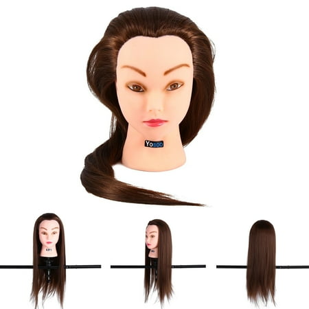 Vgeby Quality Mannequin Head With Real Hair Hair Hairdresser Training Head Cosmetology Manikin Doll Head For Hair Styling Practice