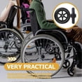 thumbnail image 3 of Wheel Universal Front Wheel Wheelchair Walker Scooter Replacement Parts Abs Rubber Quiet Smooth Operation 2Pcs, 3 of 5