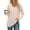 Beige, variant on Fantaslook V Neck Long Sleeve Shirts for Women Dressy Casual Fall Tops Lightweight Tunic Pullover Fashion Clothes