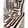 thumbnail image 4 of Hand Tufted Design Carpets for Living Room-Bedroom Handmade New White & Marron colour Area Rug, 4 of 5