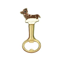 Elainilye Christmas Themed Gold Bottle Opener for Beer Creative Holiday Gift Parties and Celebrations