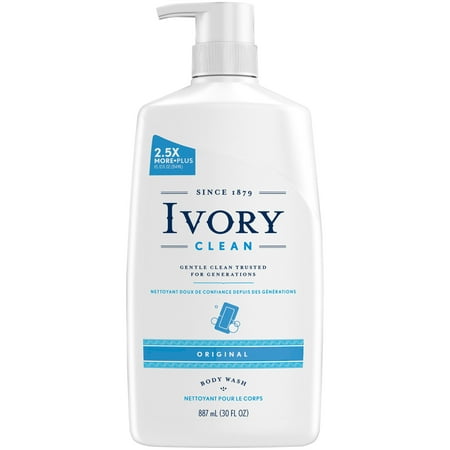 (3 Pack) Ivory Clean Original Body Wash 30 oz (Best Philosophy Body Wash)