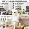 thumbnail image 6 of Portable Blender For Smoothies and Shakes, 27 fl.oz Cordless Personal Blender with Digital Display, Rechargeable Juicer Cup with Handle, 6 of 9