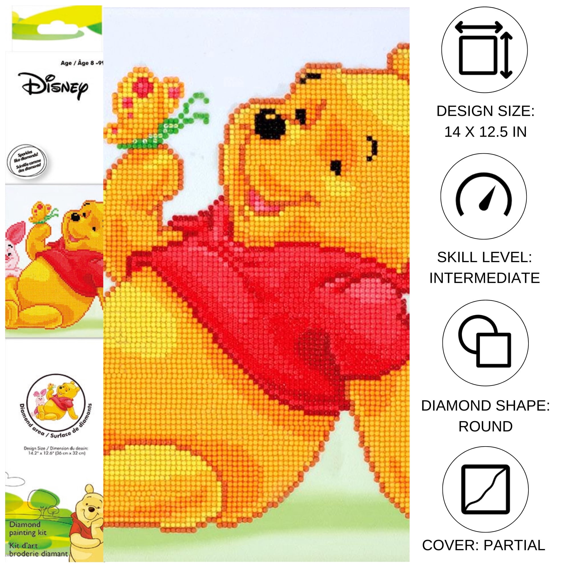 Diamond Painting Kit Intermed Pooh and Piglet