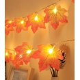 thumbnail image 5 of Janrevotw Halloween Autumn Maple Leaf Decorations Led String Lights Holiday Patio Decorations Halloween Party Decorations, 5 of 13