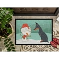 thumbnail image 3 of Doberman and Snowman Christmas Door Mat, 3 of 4