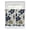 Navy Blue Green, variant on Half Window Curtains 24 Inches Long, Navy Blue Green Floral Window Treatment Curtain Drapes, Vintage Botanical Leaves Short Curtains Tiers for Kitchen Over Sink, 27.5"x24", 2 Panels