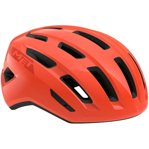 MET Miles Mips Helmet - Coral Glossy, Medium