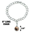thumbnail image 4 of Boxer Puppy Dog Sleeping in Leather Chair Silver Plated Bracelet with Antiqued Charm, 4 of 5