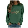 thumbnail image 2 of Women's Sweatshirts 2025 Perfectly Imperfect Sweatshirt Mental Health Sweatshirts Pullover Tops Sweatshirt for Women, 2 of 5
