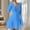 Blue, variant on Dolkfu Mini Womens Summer&Fall Dresses Long Sleeve V-Neck Refreshing Black A-Line Dresses Romance Solid Regular Modern Dresses Black,L