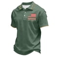 thumbnail image 4 of Dwelliawo We the People Shirt for Men We the People Freedom Patriotic Short Sleeve Shirts 250 Anniversary Usa Casual Shirt Polo Top L Green L, 4 of 6