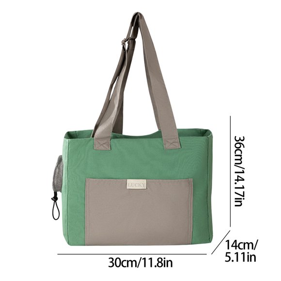 Yhmxh Organizadores y almacenamiento Bolsa de transporte para mascotas, ideal para primavera y hogar, portátil, de lona cálida con un solo hombro. Almacenamiento de ducha Almacenamiento de juguetes