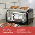 thumbnail image 5 of BLACK+DECKER 4-Slice Toaster, Black/Silver, T4030, 5 of 9