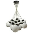 thumbnail image 2 of EQLight EQLLMB13G Multi Pendant 13-Light White Globe Cloud Chandelier, 2 of 4
