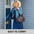 thumbnail image 6 of Pioneer Flower Floral Print Pattern Drawstring Lunch Bag Women - Drawstring Lunch Bag Insulated for Work Office - Stain-Resistant Large Lunchbags for Women with Multi-Pockets, 6 of 6