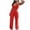 Red, variant on TSADFHJI Two Piece Sets for Women Summer Outfits Sets Neck Tops Wide Leg Crop Pants Vacation Travel Outfits Women's Solid Sleeveless Scoop Neck Crop Tank Top M White