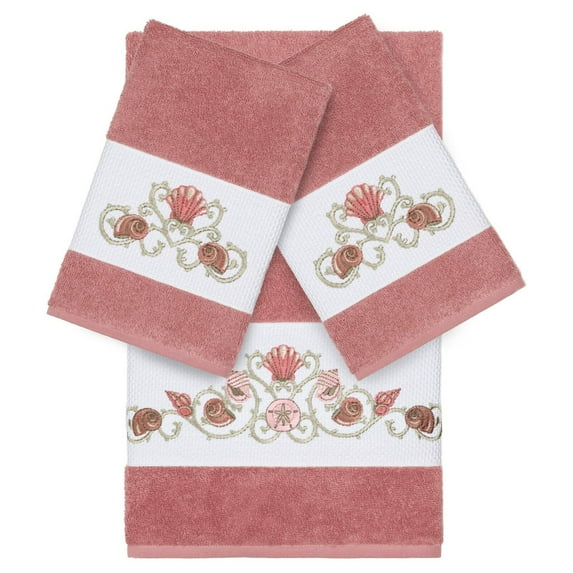 Linum Home Textiles Bella Embellished Turkish Cotton Towel Set