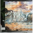 thumbnail image 4 of Ambesonne Colorful Shower Curtain, Retro Surreal Horses, 69"Wx84"L, Multicolor, 4 of 5