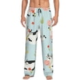 thumbnail image 2 of Lsque Cute Cows Print Men's Pajama Pants, Lounge Pant - Comfortable Home Wear,Elastic Waistband, Stylish Design-Small, 2 of 9