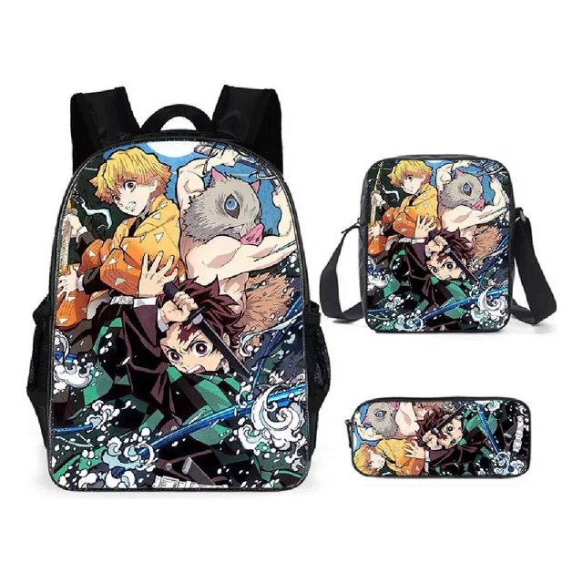 Demon Slayer: Kimetsu No Yaib Color Double Ghost Extresses 215 Backpack 3 Piece Set