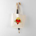 thumbnail image 6 of CafePress - Sacred Heart Tote Bag - Unisex Canvas Tote Bag, Beige, 1-Piece, 6 of 8