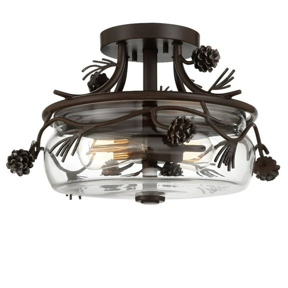 Minka Lavery - Ponderosa Ridge - 2 Light Semi-Flush Mount-10.13 Inches Tall and
