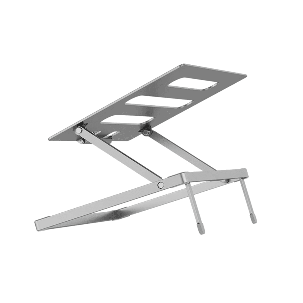 Laptop Stand Adjustable Foldable Aluminum Portable High Quality Computer Stand Suitable for Laptops Up to 17.3 Inch,1 * Stand,Silver