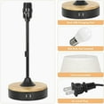 thumbnail image 6 of Set of 2 Table Desk Lamp USB Port Coated Fabric Lamp Sets, Beige, 6 of 7