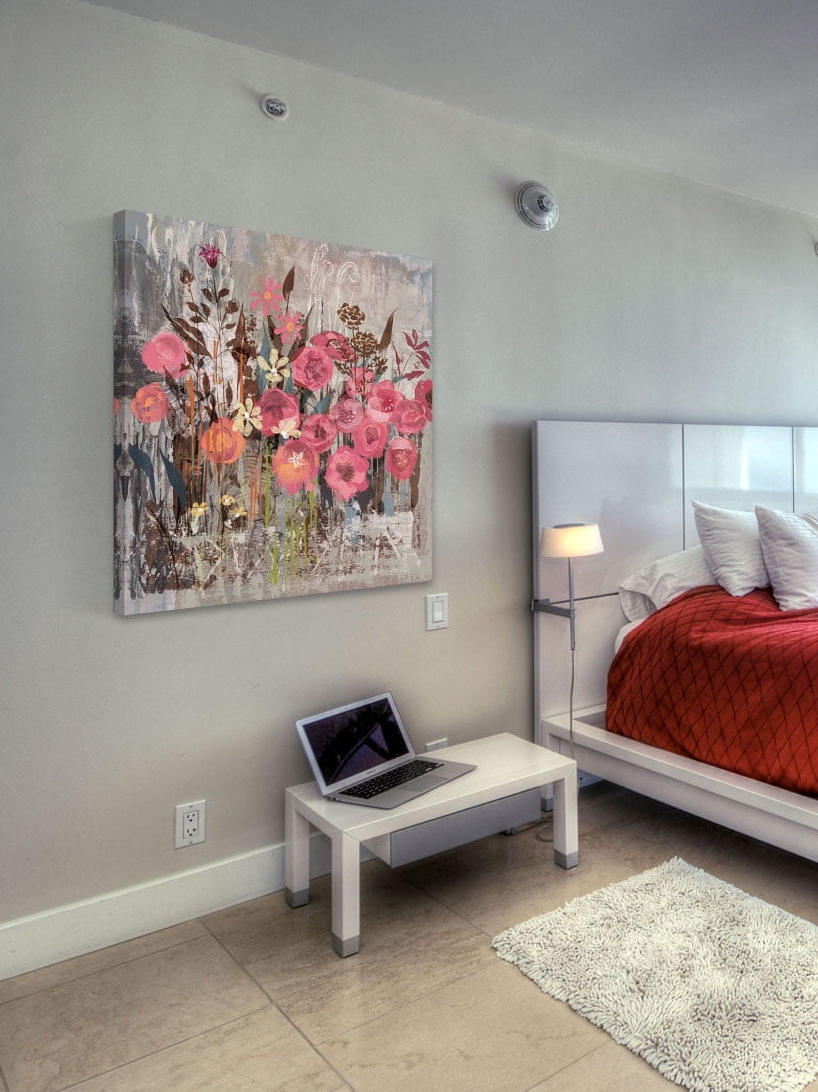 Marmont Hill "Floral Frenzy Pink II" Painting Print on Canvas
