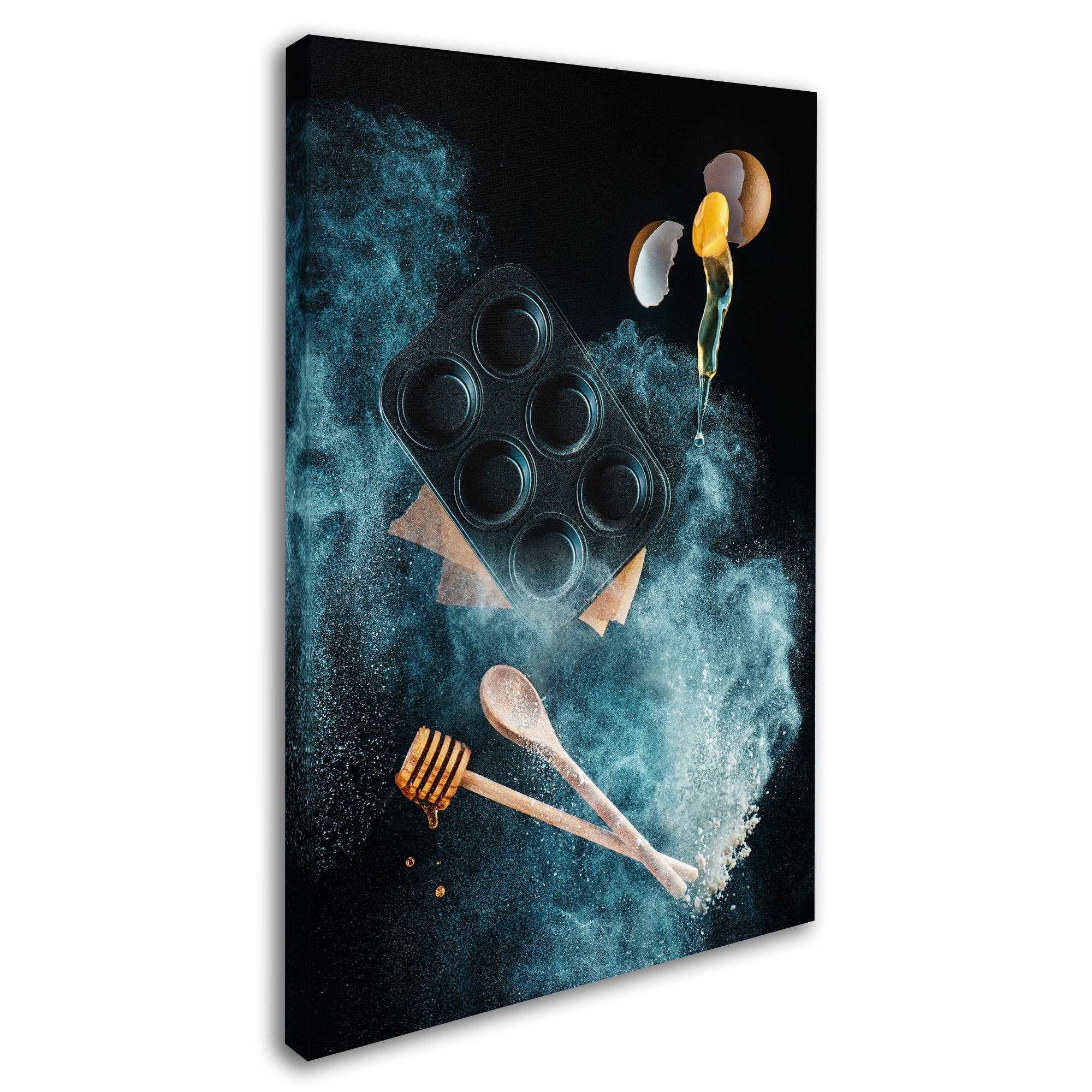 Trademark Fine Art 'Kitchen Mess Honey Muffins' Canvas Art by Dina Belenko
