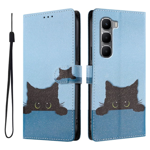 FOXDOCK Funda Tipo Cartera para infinix Hot 60i 4G con Soporte y Correa – Diseño de Patrones Lindos