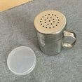 thumbnail image 4 of Hariumiu Spice Shaker with Lid Handle Medium Hole Parmesan Cheese Shaker Dishwasher Safe Stainless Steel Spice Seasoning Chili Flakes Dispenser Kitchen Supplies-S, 4 of 8