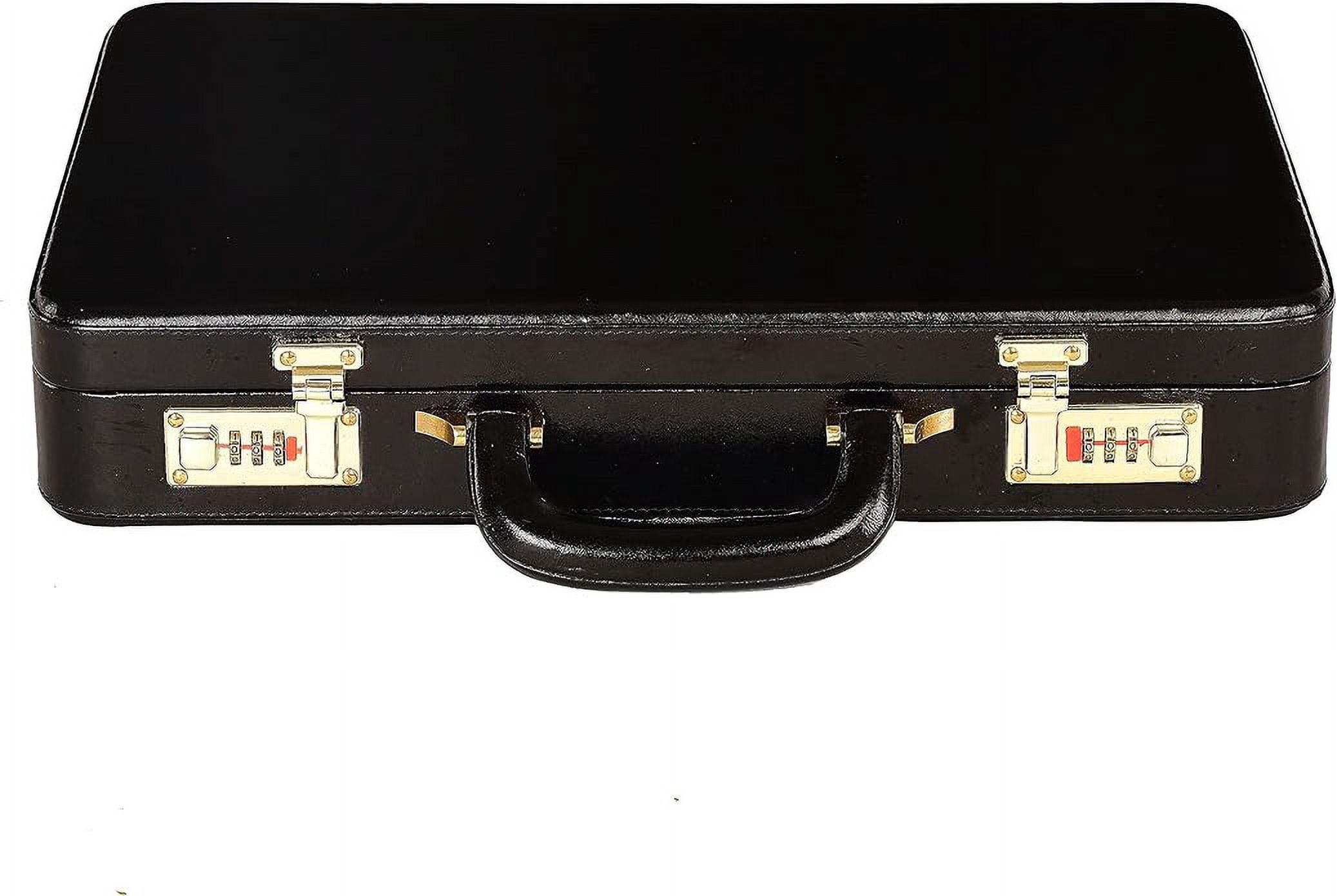 LINDSEY STREET Men's Leather Briefcase | Business Leather Handbag | Doctors Safety Kit Bag Leather Attache | Gift For Him