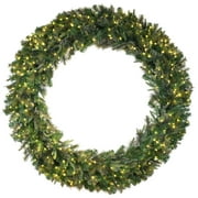 Vickerman 72" Cashmere Artificial Christmas Wreath, Clear Dura-lit Incandescent Lights