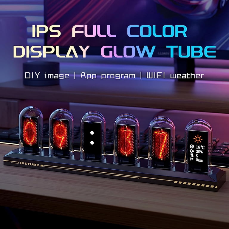 SIKAI CASE Nixie Tube Clock,RGB Nixie Tube,APP Control,Customized