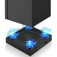 thumbnail image 1 of JUNWELL Vertical Cooling Stand for Xbox Series X Console with 2 Turbo Cooling Fans  3 USB Hubs Ports  3 Levels Adjustable Fans Speed  LED Indicators  USB Cable, 1 of 6