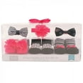 thumbnail image 2 of Hudson Baby Infant Girl Headband and Socks Giftset 6pc, Damask, One Size, 2 of 2