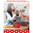 thumbnail image 6 of Betty Crocker 0.7-Quart Mini Slow Cooker, Chocolatier & Simmer Pot, Electric Pot with Removable Stoneware Crock, Cool Touch Handles, Tempered Glass Lid, Perfect for Fondue & Dips, BC-2555R, Red, 6 of 7