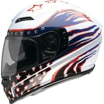 Z1R Jackal Patriot Motorcycle Helmet Red/White LG