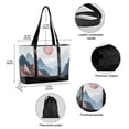 thumbnail image 2 of FORMRS Laptop Tote Bag for Women with 15.6" Computer Compartments Handbag, Art Mountain and Sun Pattern, 2 of 7