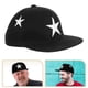thumbnail image 2 of Gorra de béisbol con estrellas bordadas, estilo hip hop, para niños y niñas (negra), 2 of 7