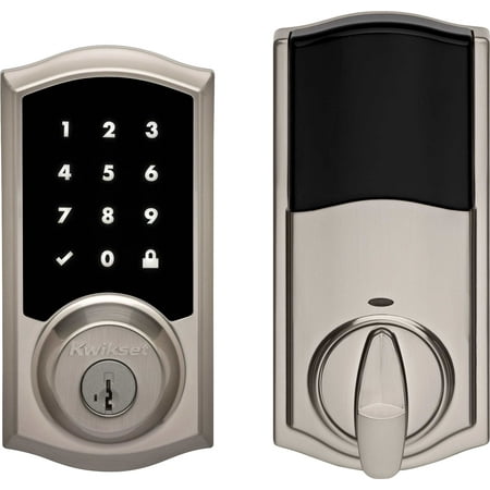 Kwikset 919TRL-S Premis Touchscreen Smart Lock Single Cylinder Deadbolt with Bluetooth and Apple HomeKit (Best Homekit Door Lock)