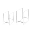thumbnail image 4 of Soporte para secar platos, soporte de exhibición para vajilla, soporte para platos multifuncional, organizador de platos, estante para armario, cacero Blanco, 4 of 9