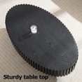 thumbnail image 3 of HIUU Round Coffee Table for Living Room (Matt Black),Fluted Coffee Table, 3 of 8